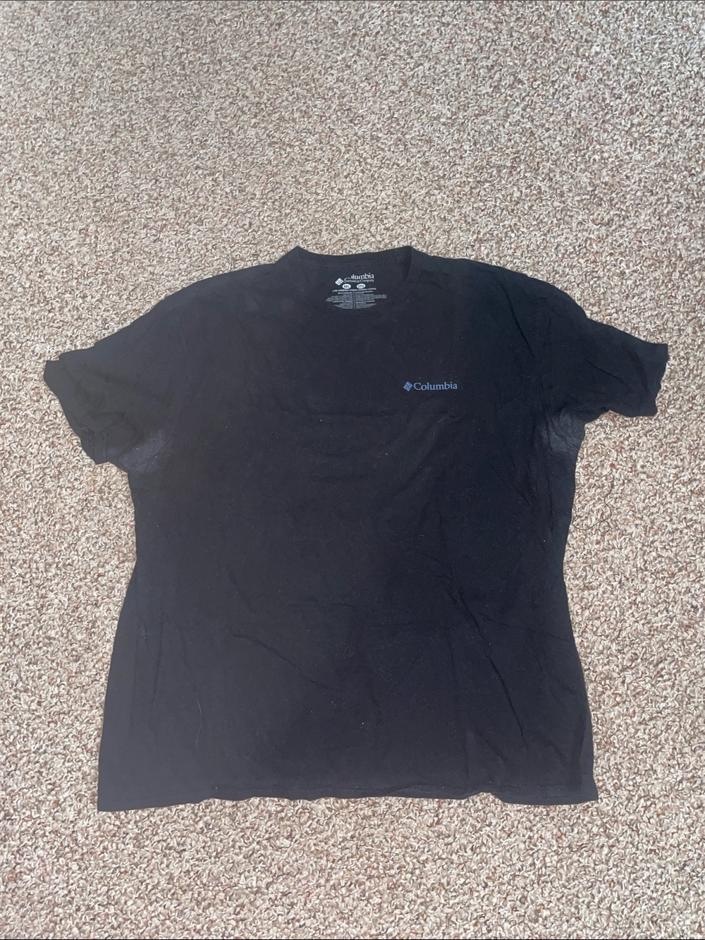 Columbia Black Short-Sleeve Logo Tee